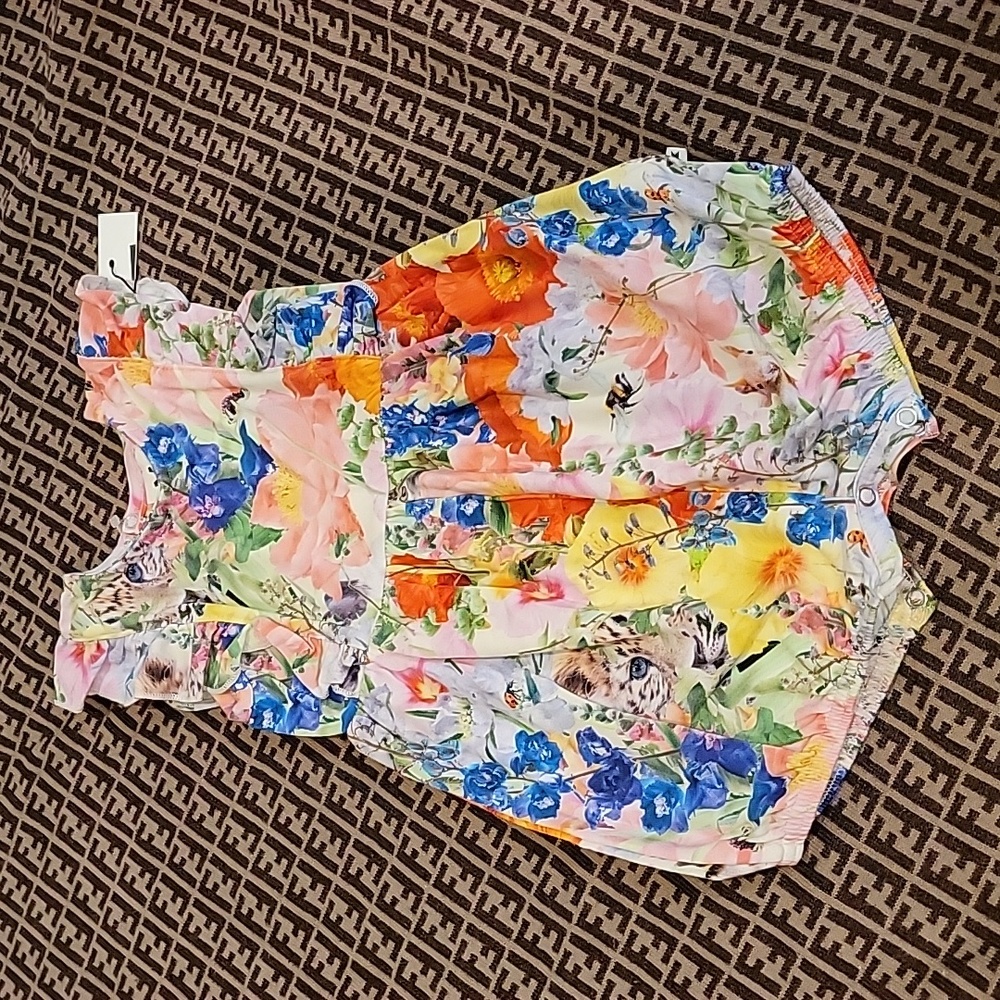 Molo size 68 6274 hide and Seek NWT dress Felicia animals pink 6 months